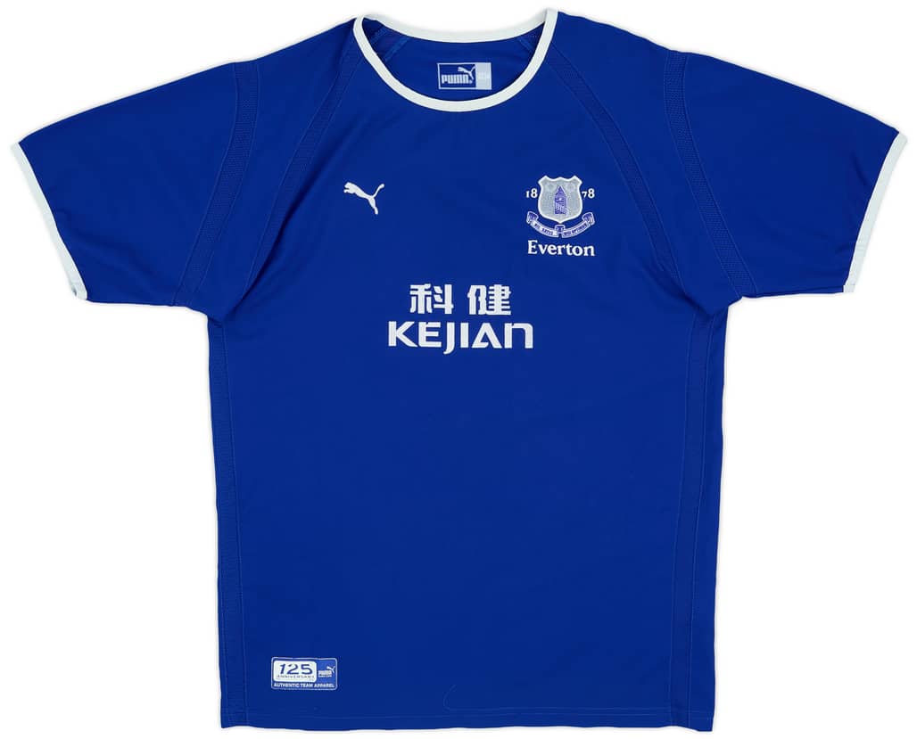 2003-04 Everton Home Shirt - 8/10 - (XL.Boys)
