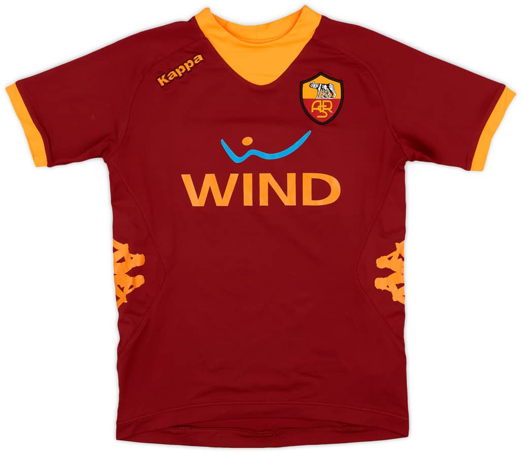 2011-12 Roma Home Shirt - 8/10 - (L.Boys)