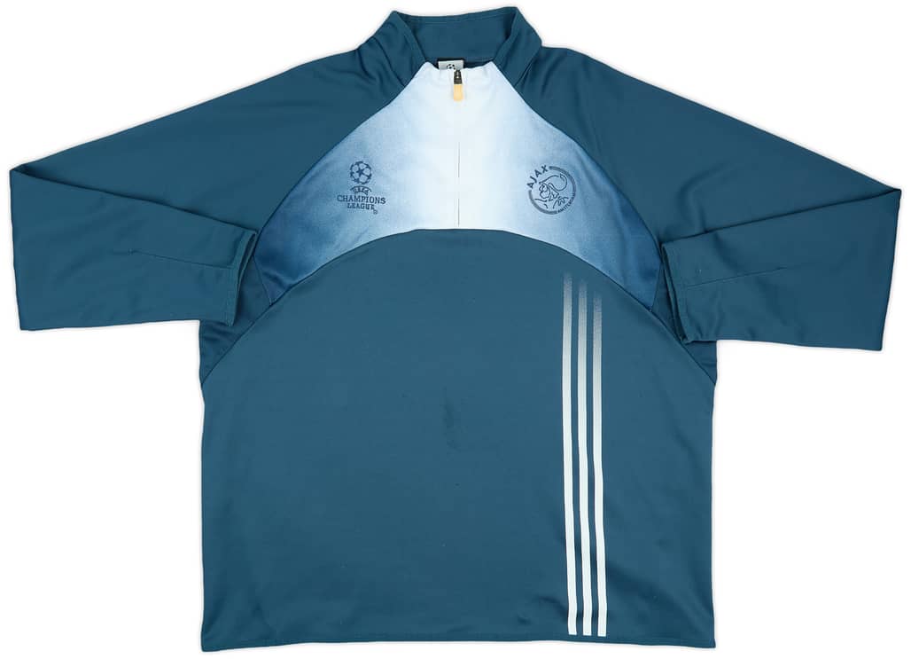 2003-04 Ajax adidas CL 1/4 Zip Training Top - 8/10 - (L/XL)