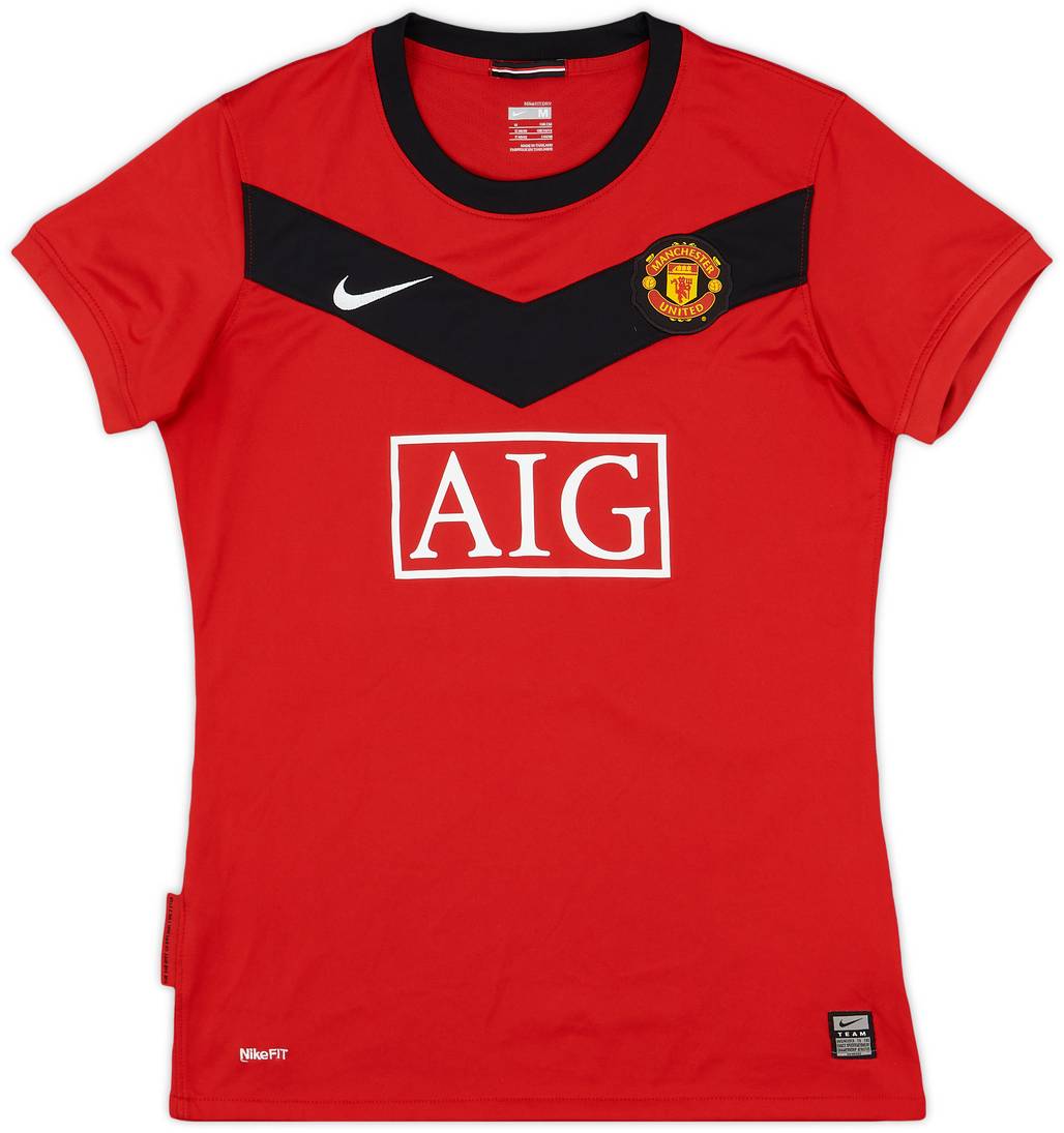 2009-10 Manchester United Home Shirt - 8/10 - (Women's M)