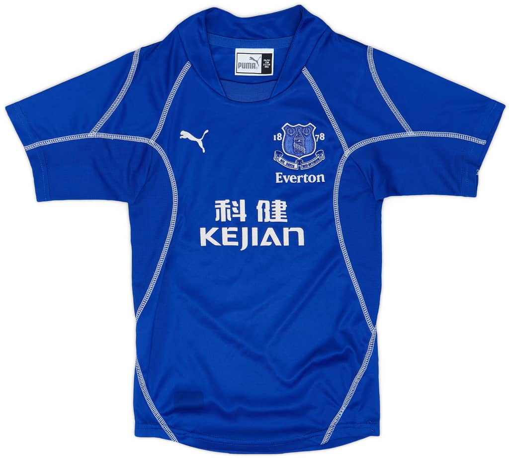 2002-03 Everton Home Shirt - 9/10 - (5 Years)