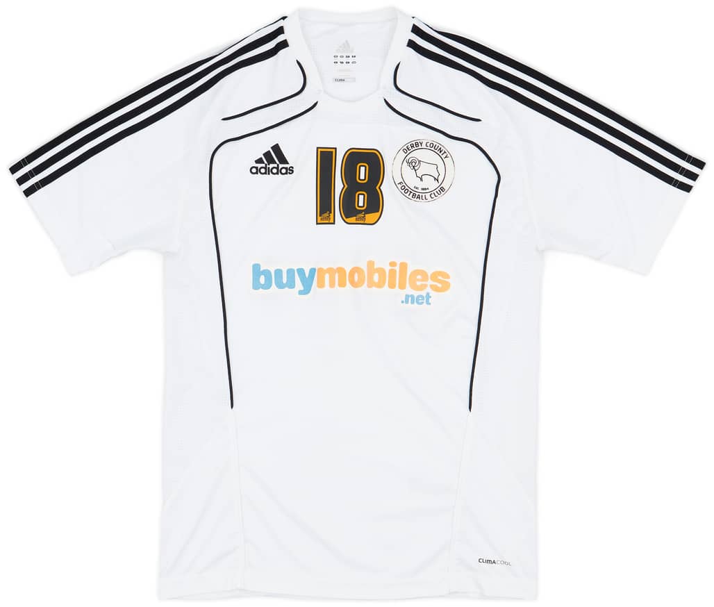 2010-11 Derby County Player Issue adidas Training Shirt #18 - 9/10 - (M)