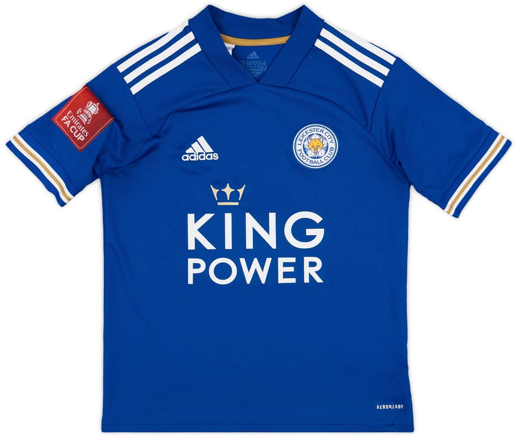 2020-21 Leicester Home Shirt - 9/10 - (L.Boys)