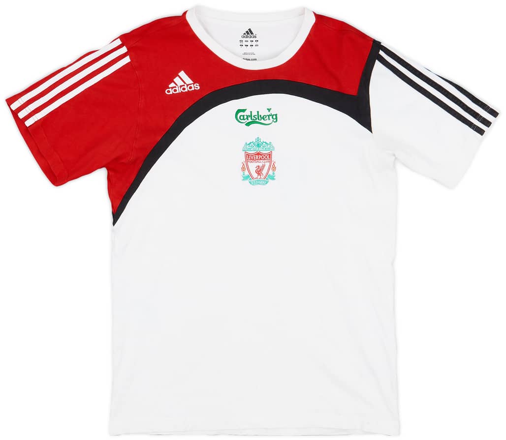 2007-08 Liverpool adidas Cotton Tee - 8/10 - (M)
