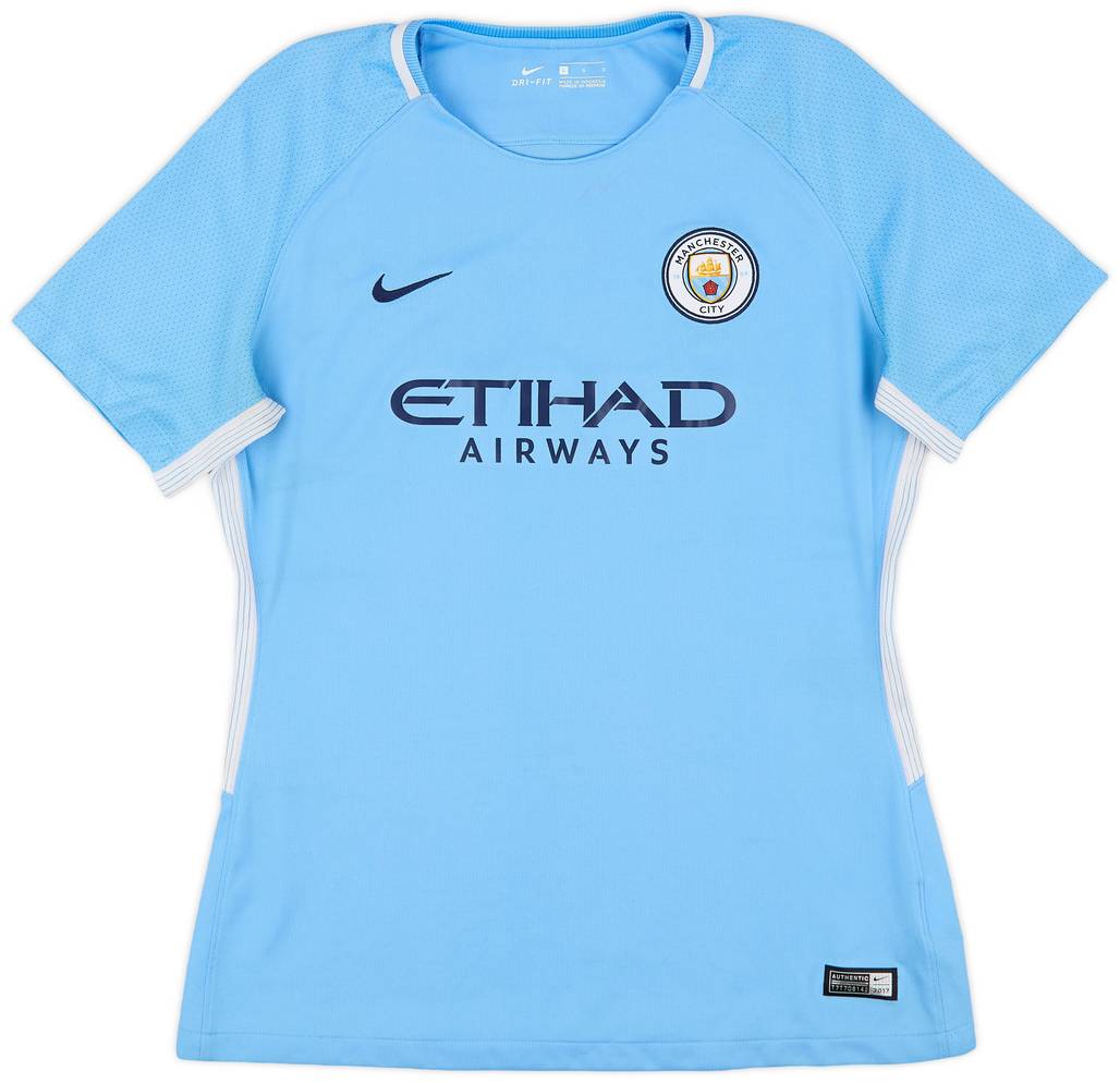2017-18 Manchester City Home Shirt - 7/10 - (Women's L)