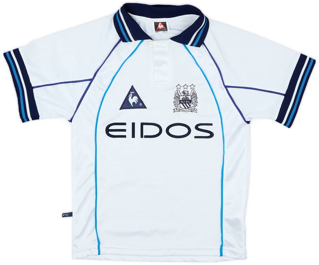 1999-00 Manchester City Away Shirt - 7/10 - (7-8 Years)