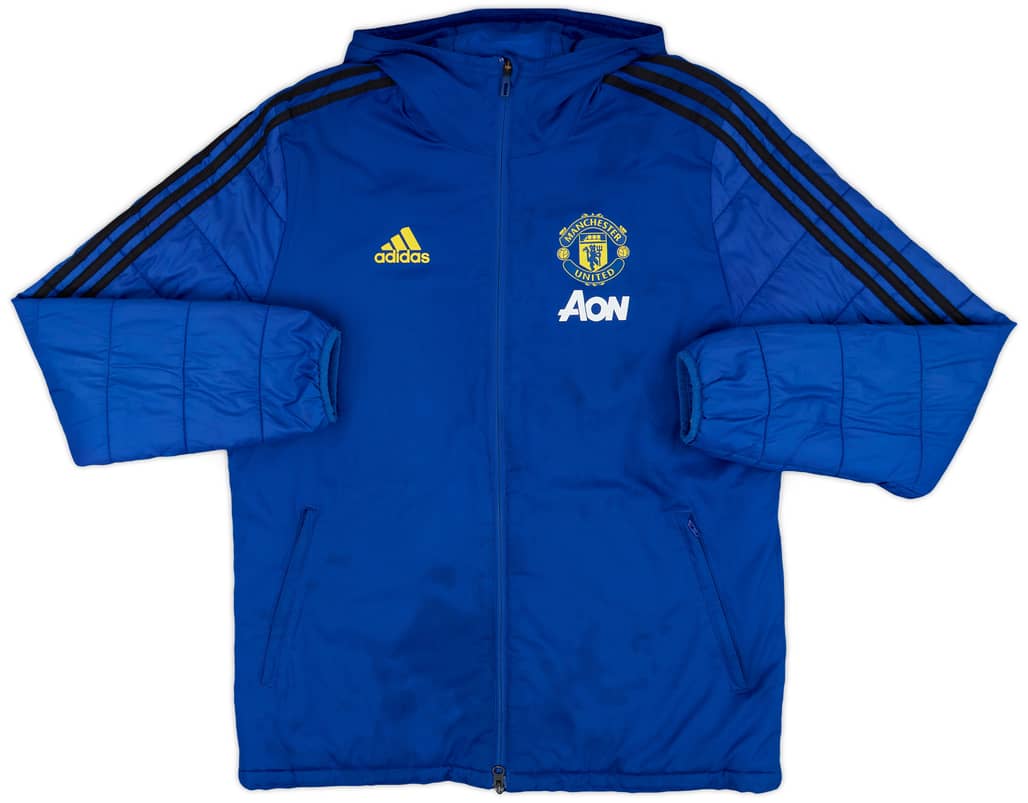 2019-20 Manchester United adidas Padded Bench Coat - 6/10 - (M)