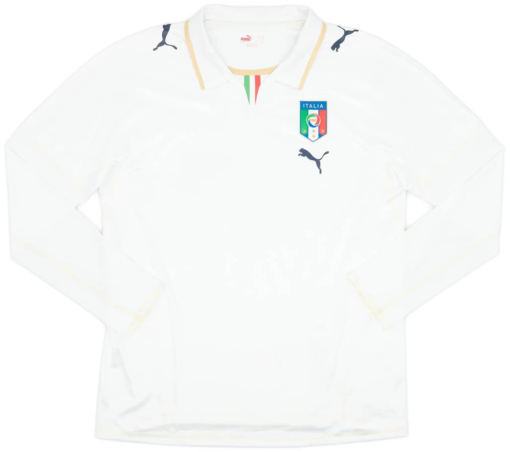 2007-08 Italy Away L/S Shirt - 9/10 - (XL)