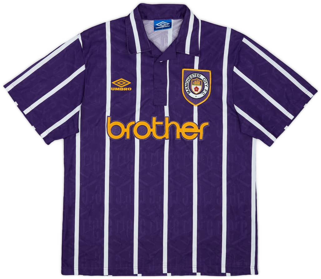 1993-94 Manchester City Away Shirt - 9/10 - (L)