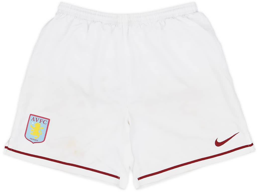 2007-08 Aston Villa Home Shorts - 5/10 - (L.Boys)