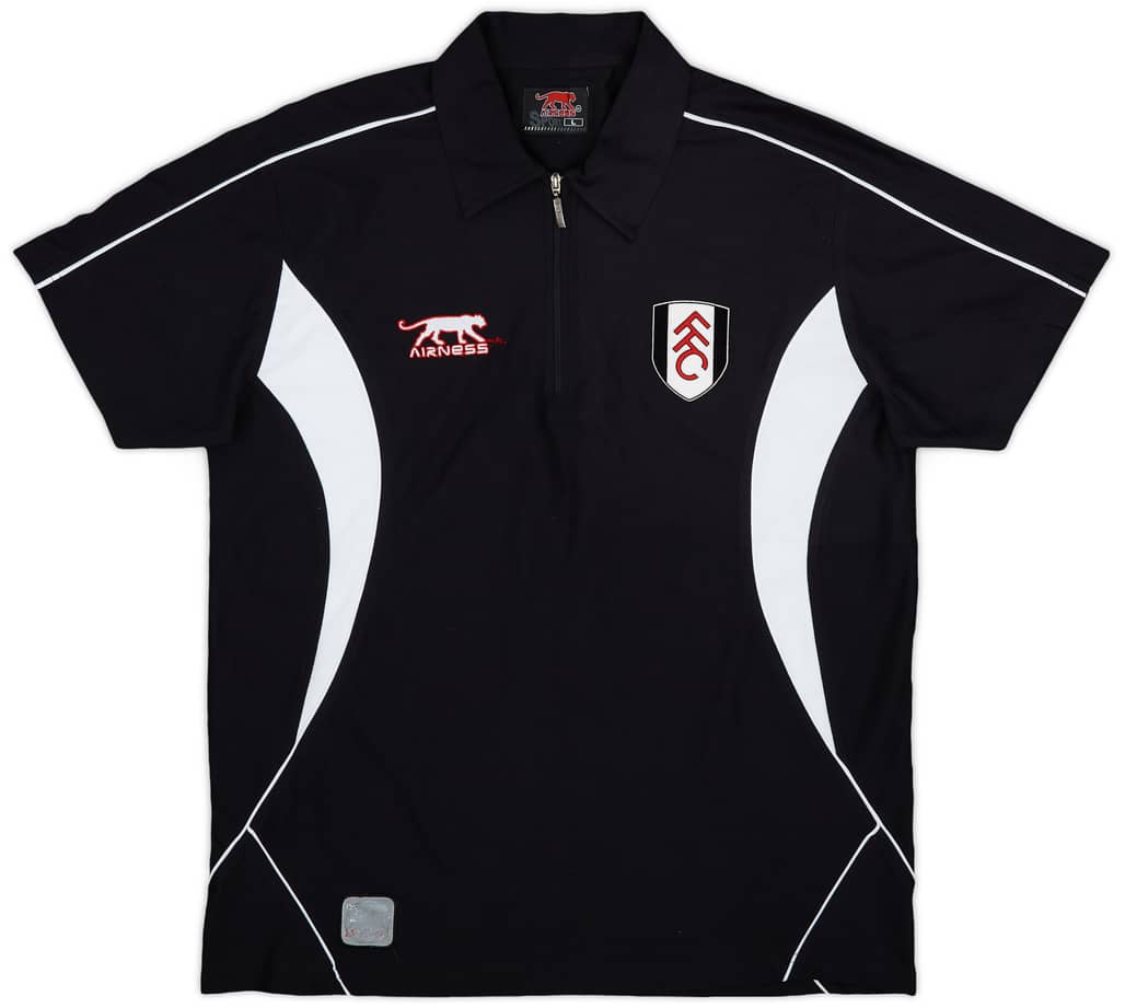 2006-07 Fulham Airness 1/4 Zip Polo Shirt - 8/10 - (L)