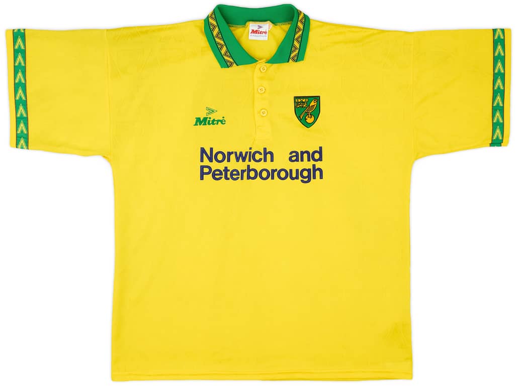 1994-96 Norwich Home Shirt - 8/10 - (XL)