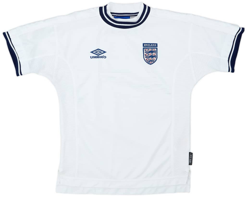 1999-01 England Home Shirt - 9/10 - (L.Boys)