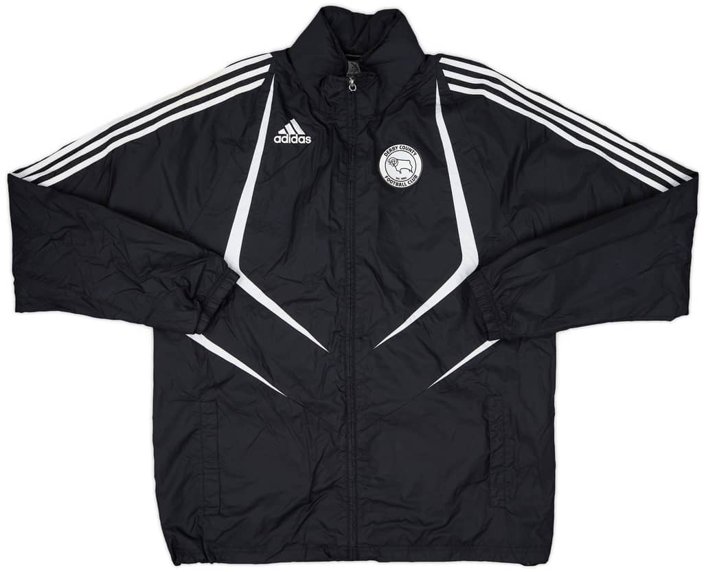 2009-10 Derby County adidas Hooded Rain Jacket - 9/10 - (L/XL)