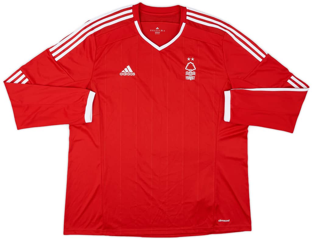 2014-15 Nottingham Forest Home L/S Shirt - 9/10 - (XXL)