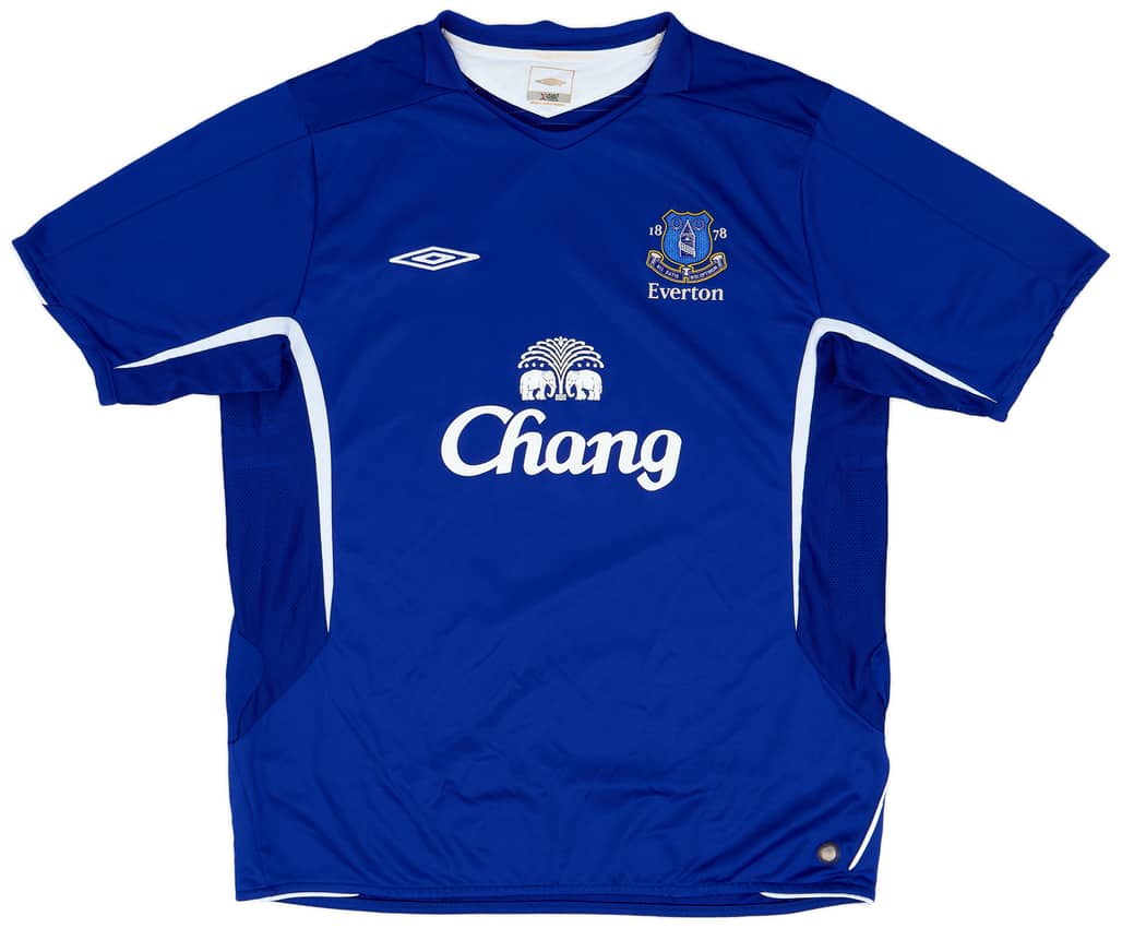 2005-06 Everton Home Shirt - 8/10 - (XL)