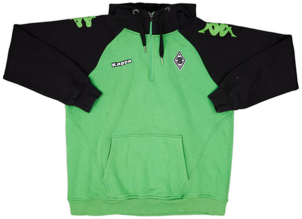 2014-15 Borussia Monchengladbach Kappa 1/4 Zip Hooded Sweat Top - 8/10 - (XXL)