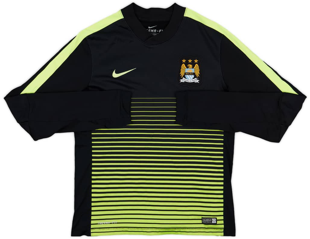 2014-15 Manchester City Nike Therma-Fit Sweat Top - 9/10 - (M)