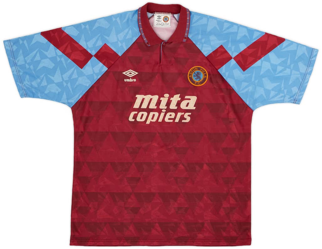 1990-92 Aston Villa Home Shirt - 6/10 - (XXL)