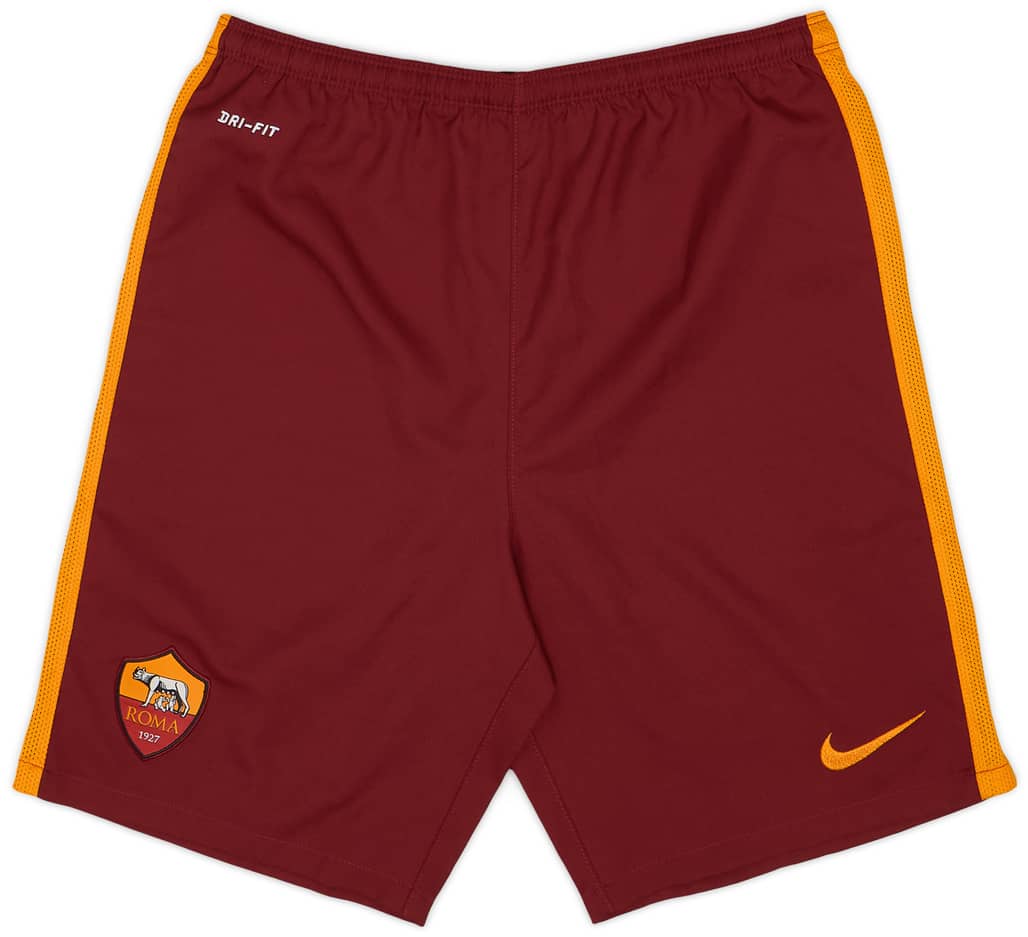 2015-16 Roma Alternate Home Shorts - 10/10 - (L.Boys)