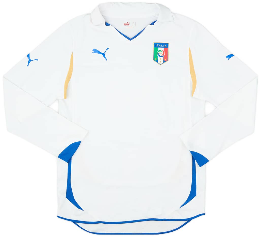 2010-12 Italy Player Issue Away L/S Shirt - 9/10 - (M)