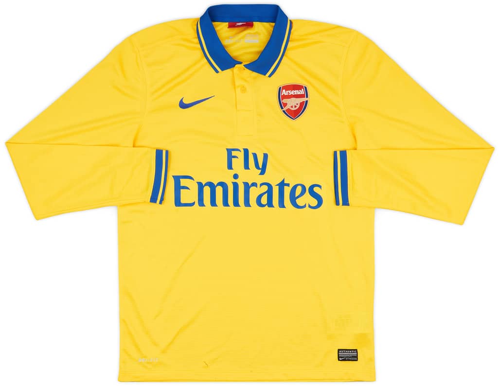2013-14 Arsenal Away L/S Shirt - 4/10 - (M)