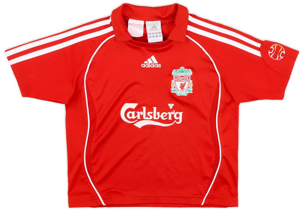 2006-08 Liverpool Home Shirt - 6/10 - (S.Boys)