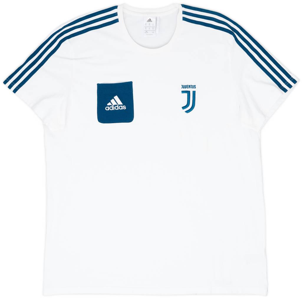 2017-18 Juventus adidas Cotton Tee - 8/10 - (XXL)