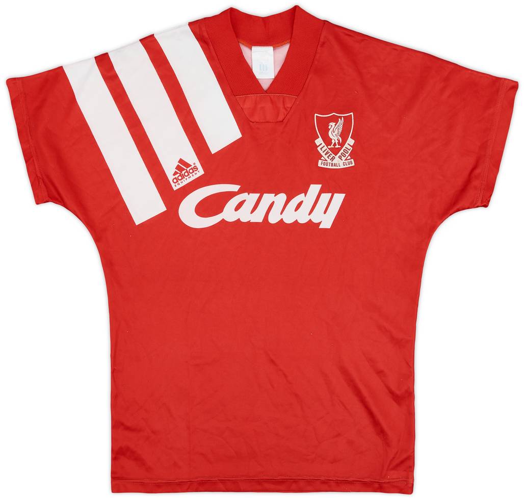 1991-92 Liverpool Home Shirt - 7/10 - (Y)