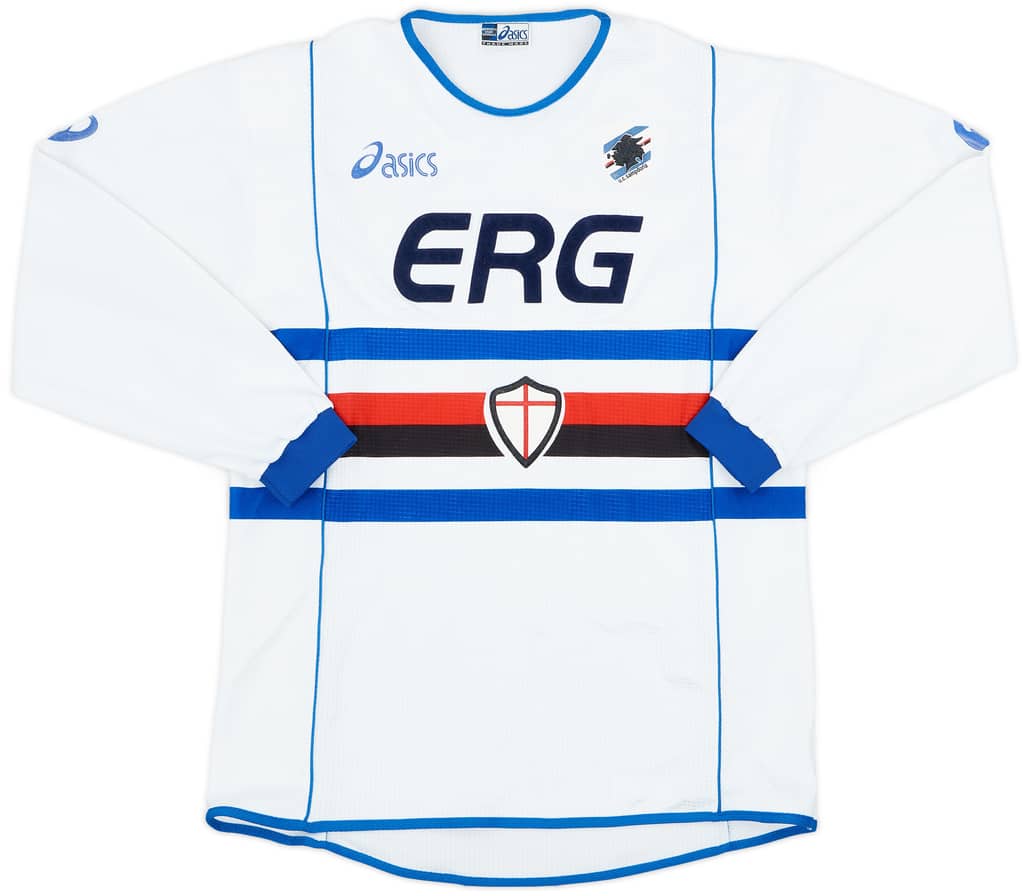 2002-03 Sampdoria Away L/S Shirt - 8/10 - (XL)