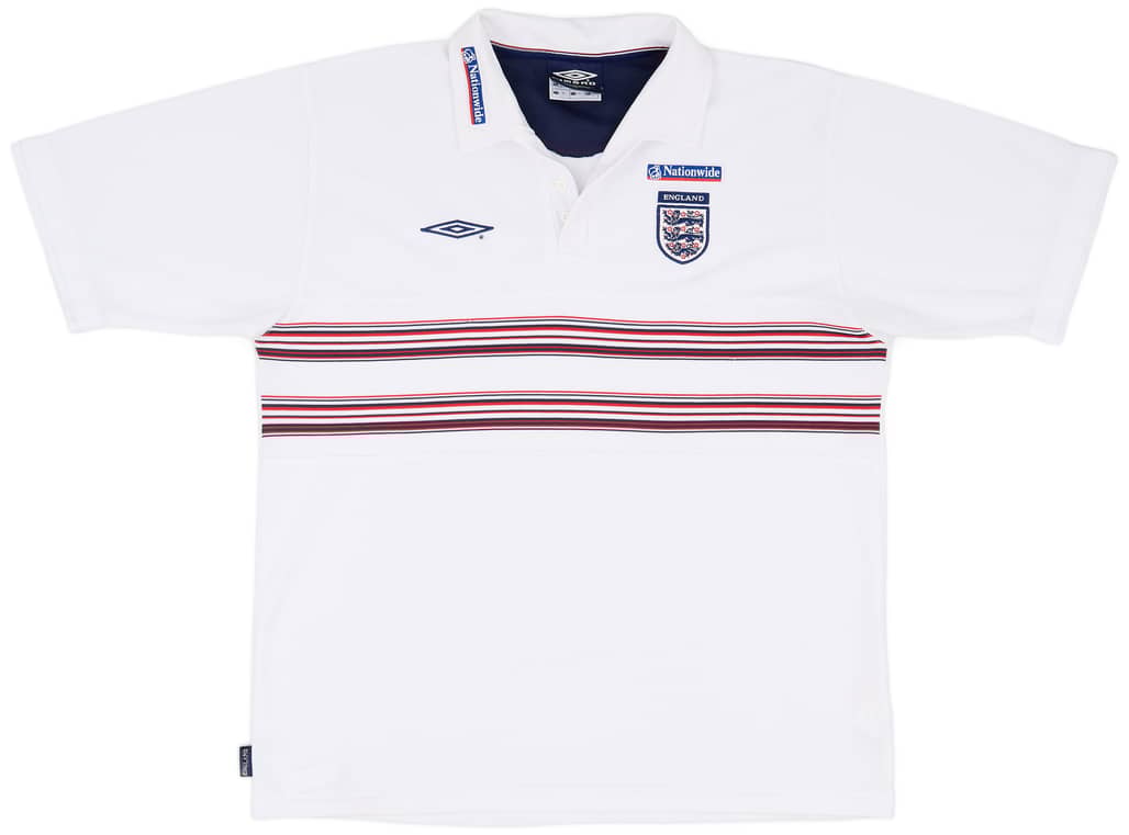 2002-03 England Umbro Polo Shirt - 7/10 - (XL)