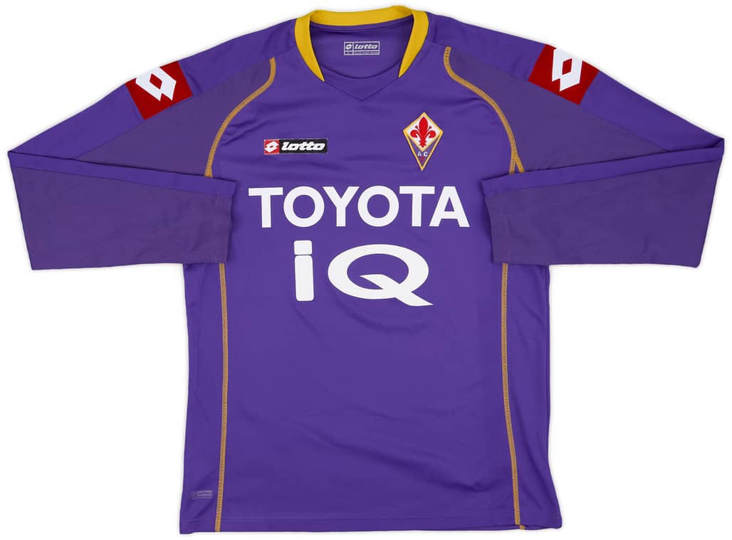 2008-09 Fiorentina Home L/S Shirt - 7/10 - (L)