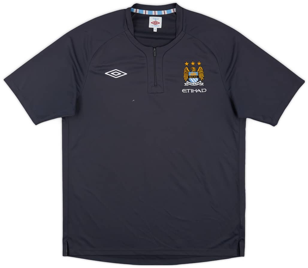 2011-12 Manchester City Umbro 1/4 Zip Training Shirt - 6/10 - (XL)