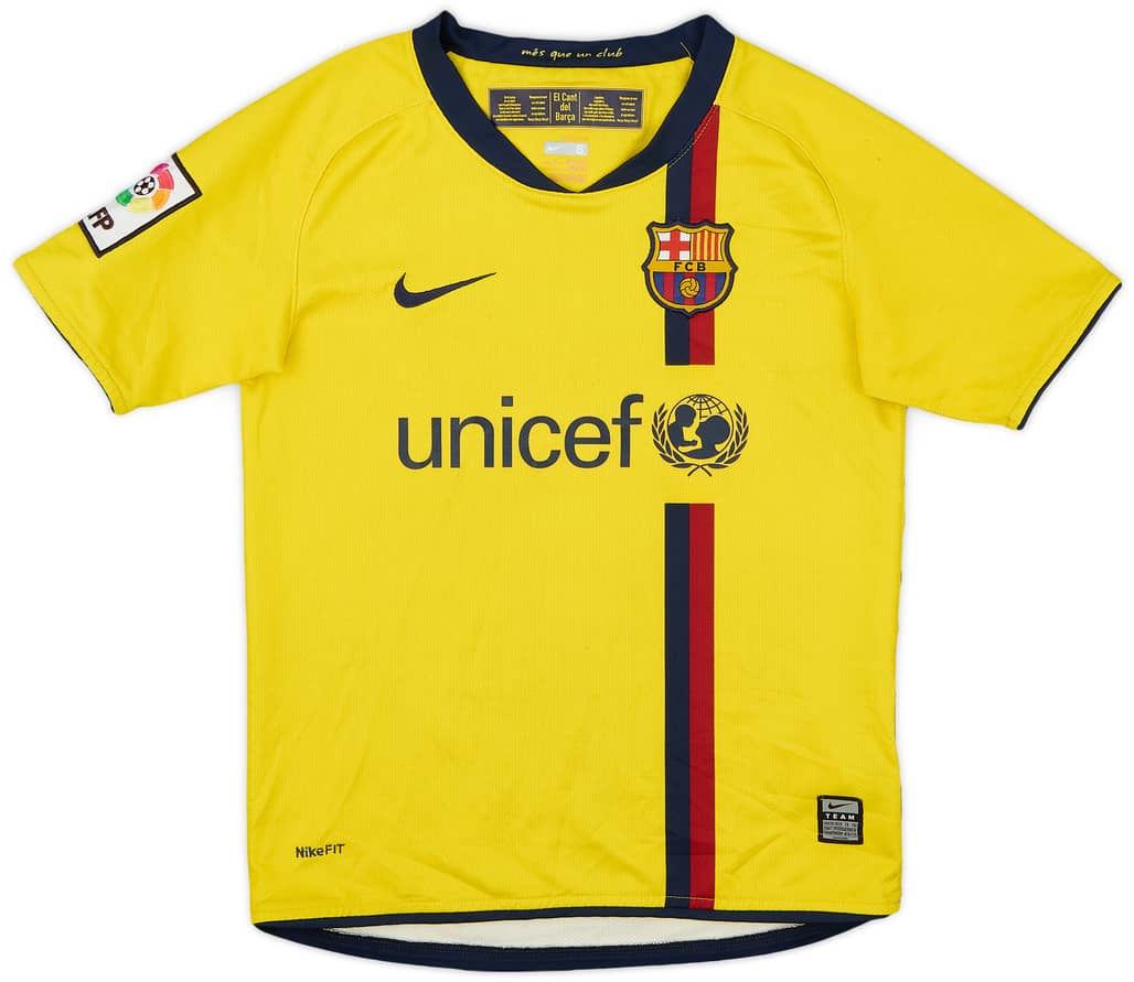 2008-10 Barcelona Away Shirt - 7/10 - (S.Boys)