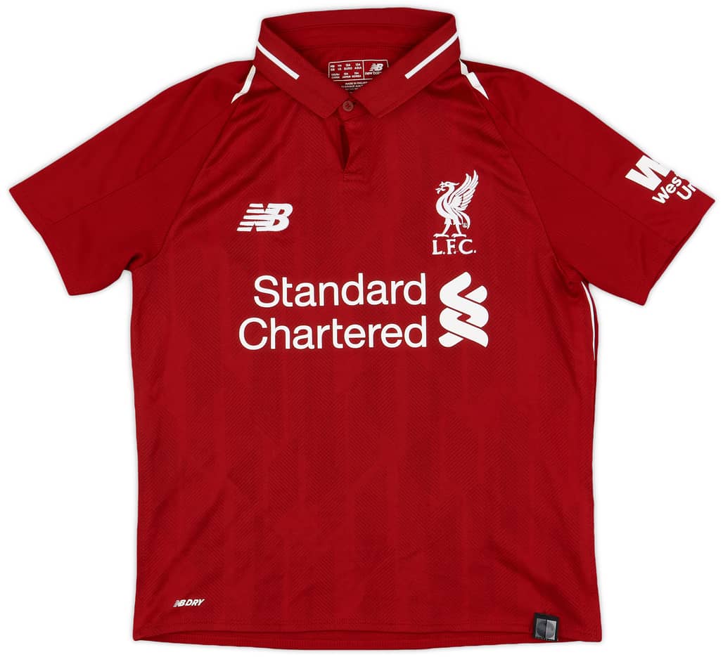 2018-19 Liverpool Home Shirt - 9/10 - (M.Boys)