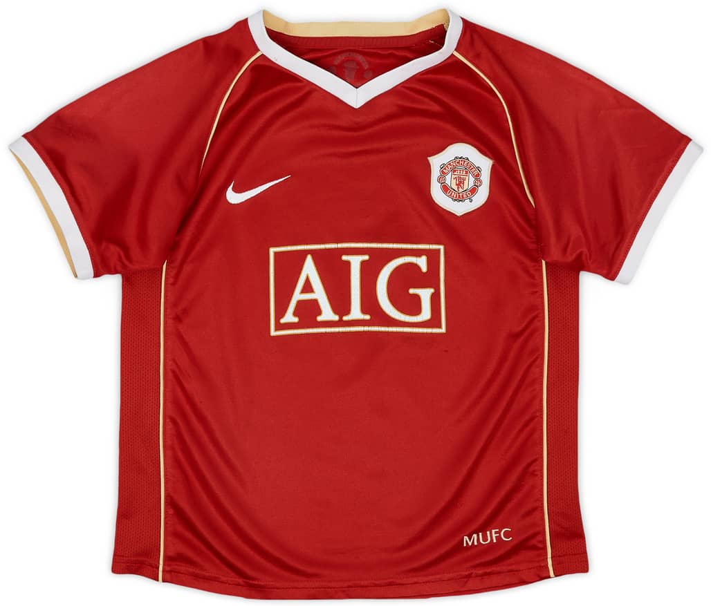 2006-07 Manchester United Home Shirt - 6/10 - (5-6 Years)