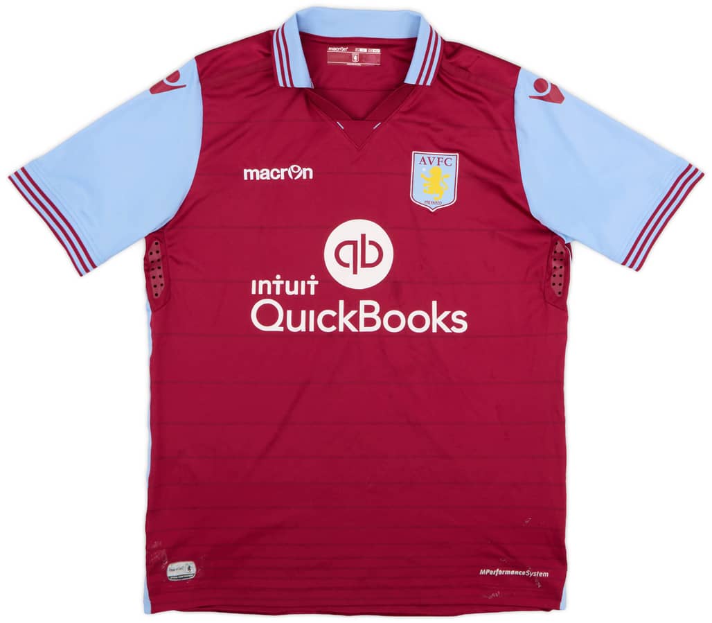 2015-16 Aston Villa Home Shirt - 9/10 - (XL.Boys)
