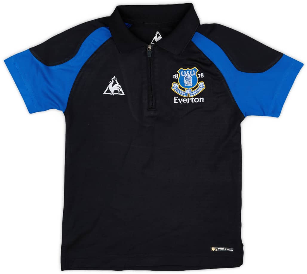 2010-11 Everton Le Coq Sportif 1/4 Zip Polo Shirt - 6/10 - (S.Boys)