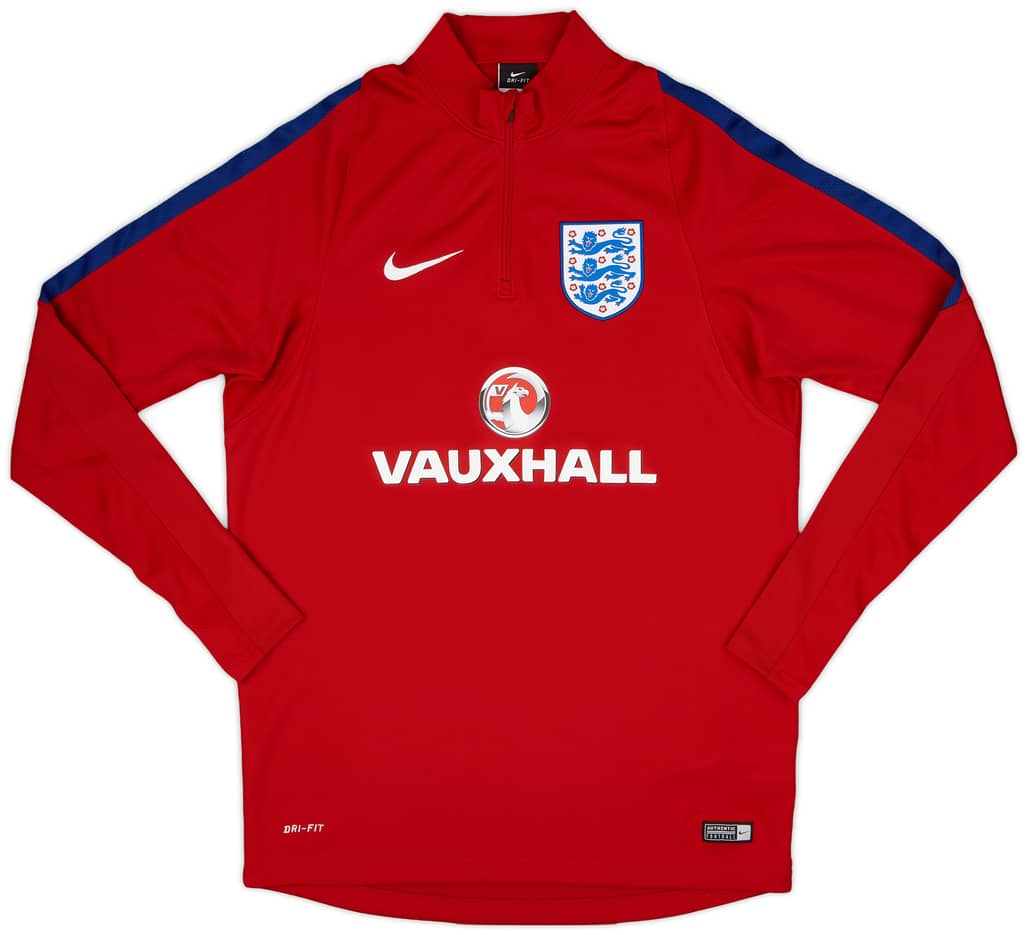 2016-17 England Nike 1/4 Zip Drill Top - 10/10 - (L)