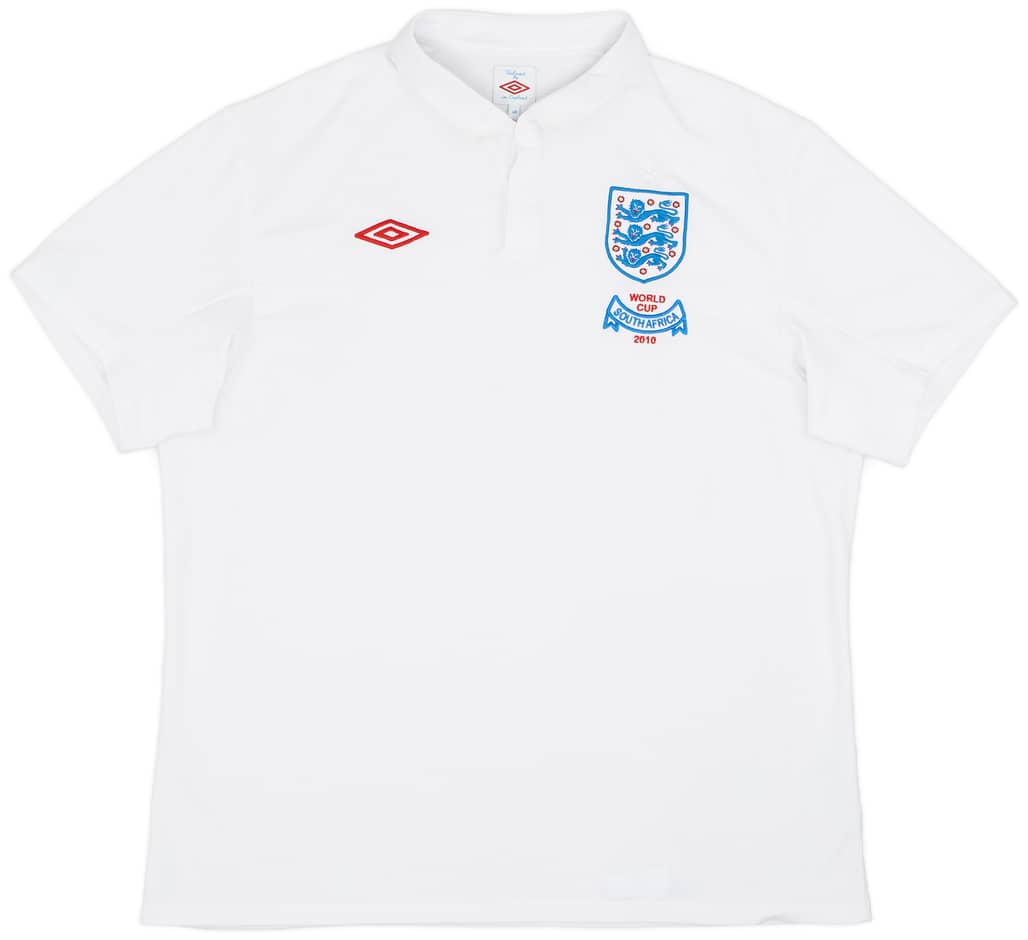 2009-10 England 'South Africa' Home Shirt - 9/10 - (XXL)