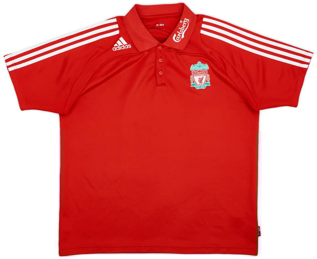 2008-09 Liverpool adidas Polo Shirt - 8/10 - (XL)
