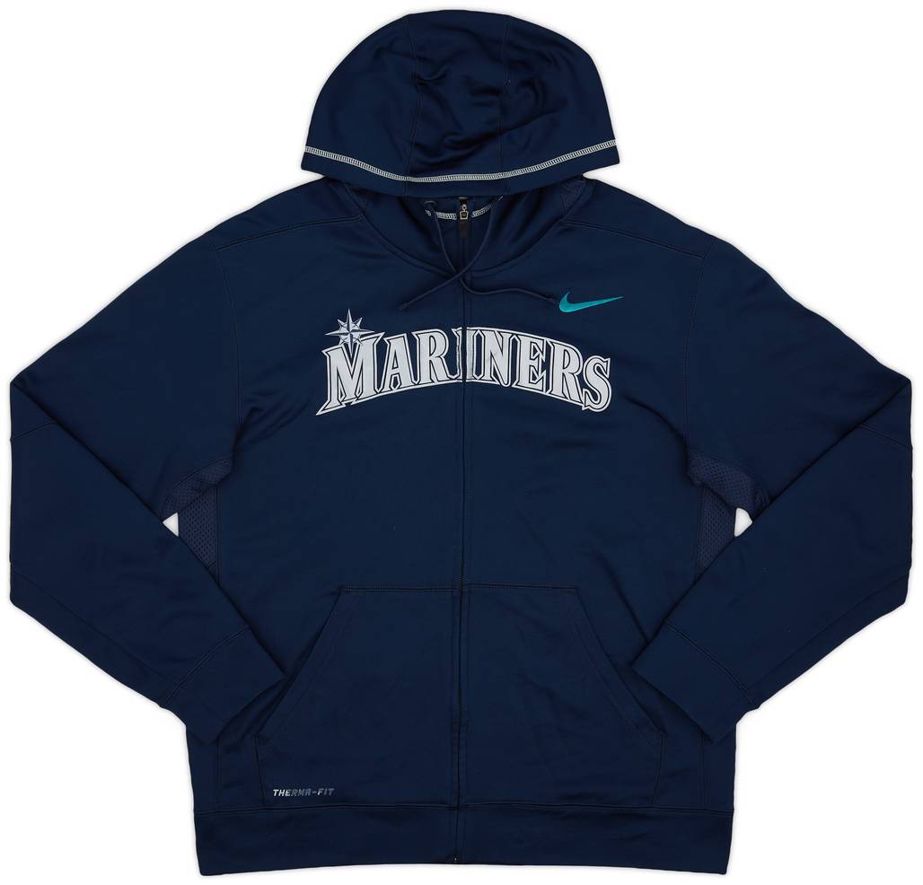 2012 Seattle Mariners Nike Full-Zip Hooded Sweat Top - 8/10 - (M)