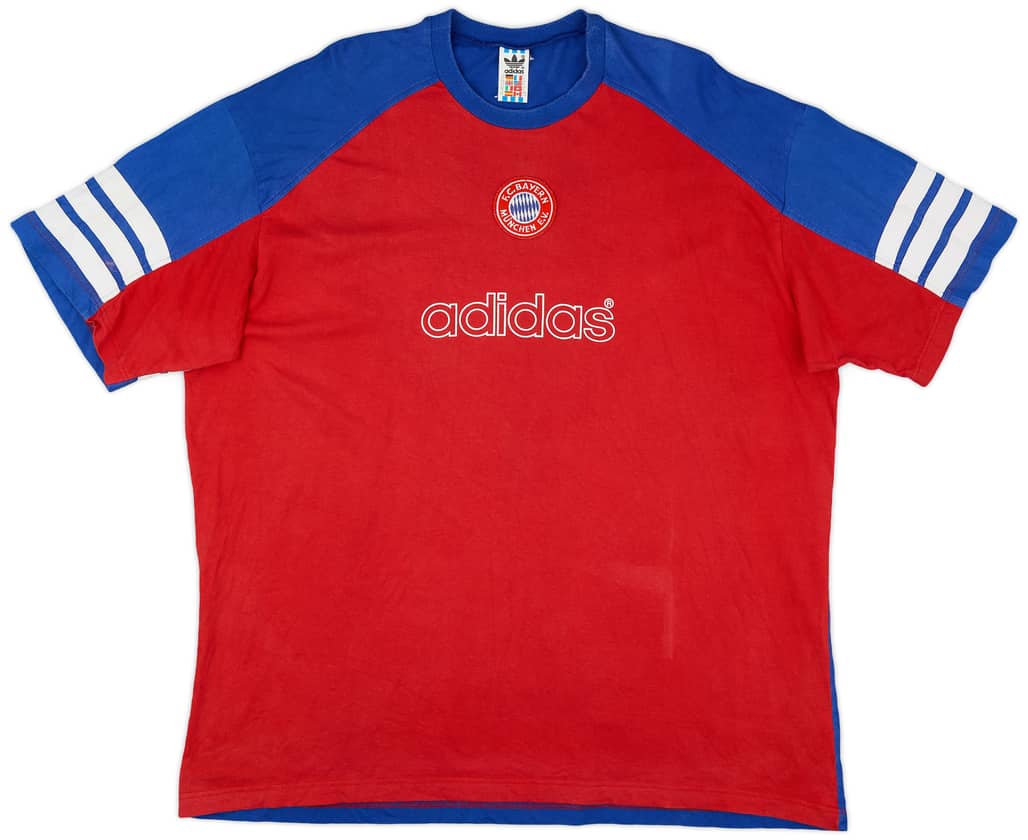 1995-96 Bayern Munich adidas Cotton Tee - 7/10 - (XL)
