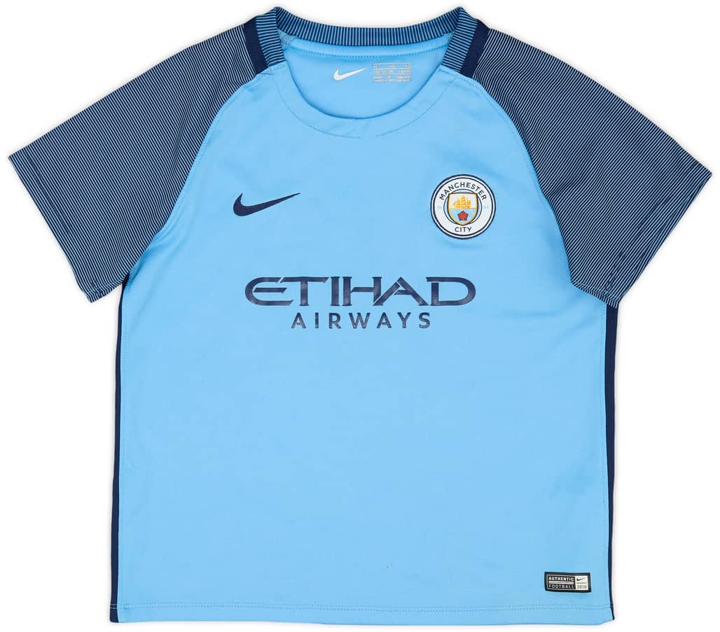 2016-17 Manchester City Home Shirt - 7/10 - (7-8 Years)