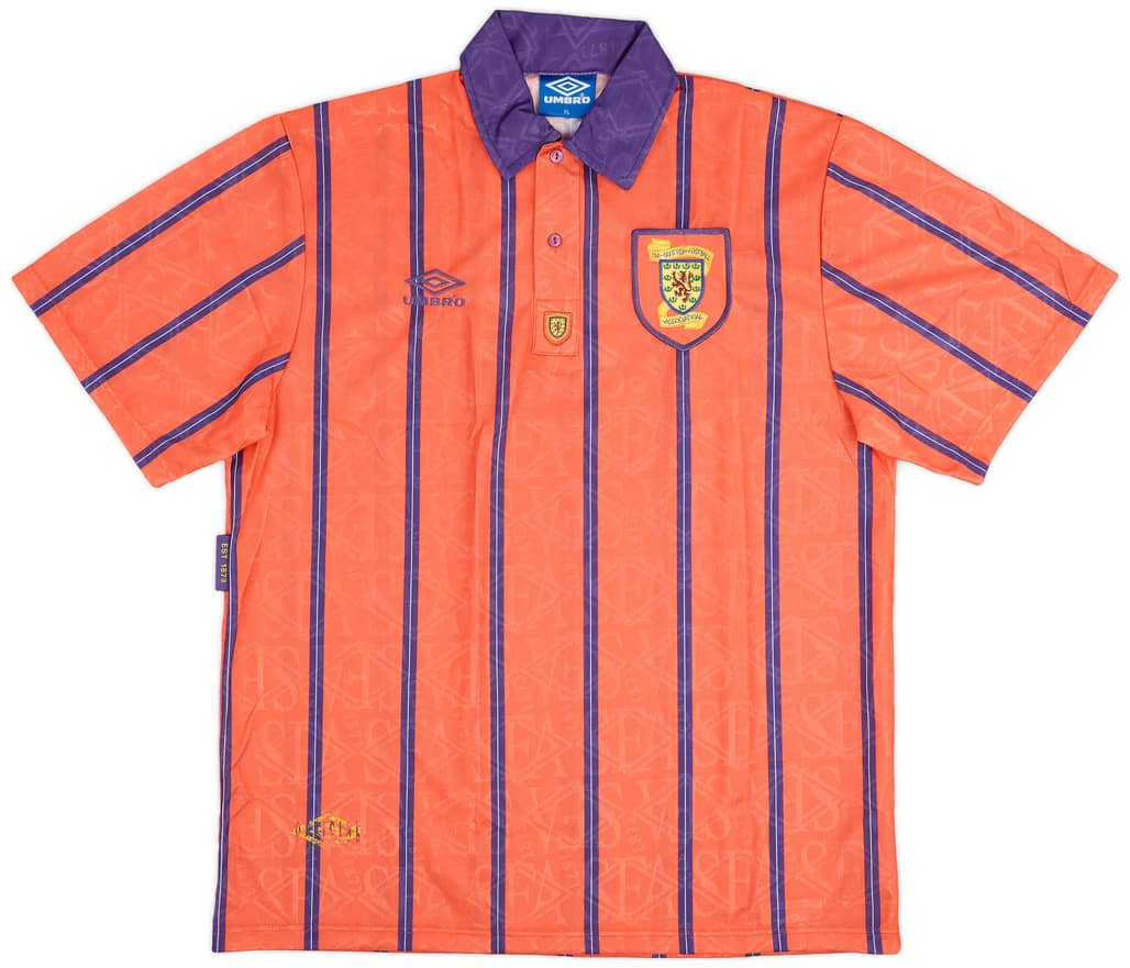 1993-95 Scotland Away Shirt - 8/10 - (XL)