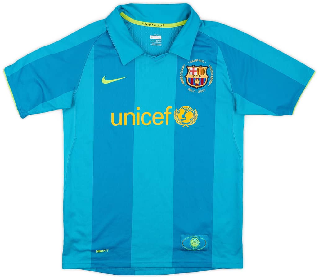 2007-09 Barcelona Away Shirt - 7/10 - (L.Boys)