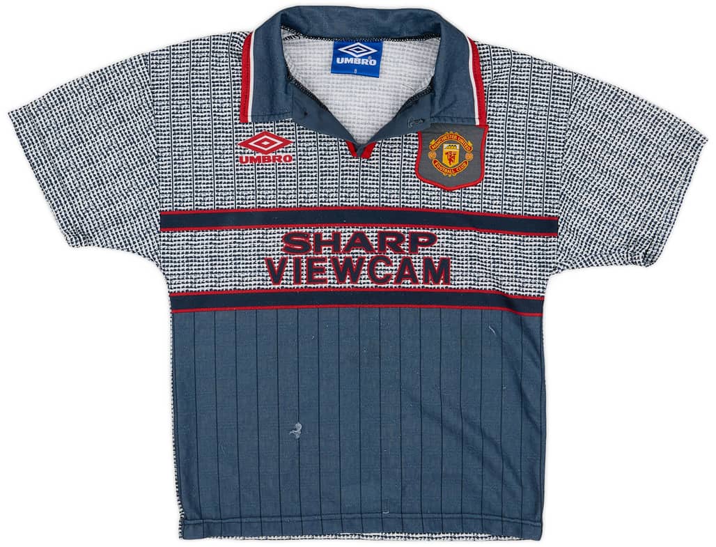1995-96 Manchester United Away Shirt - 5/10 - (S.Boys)