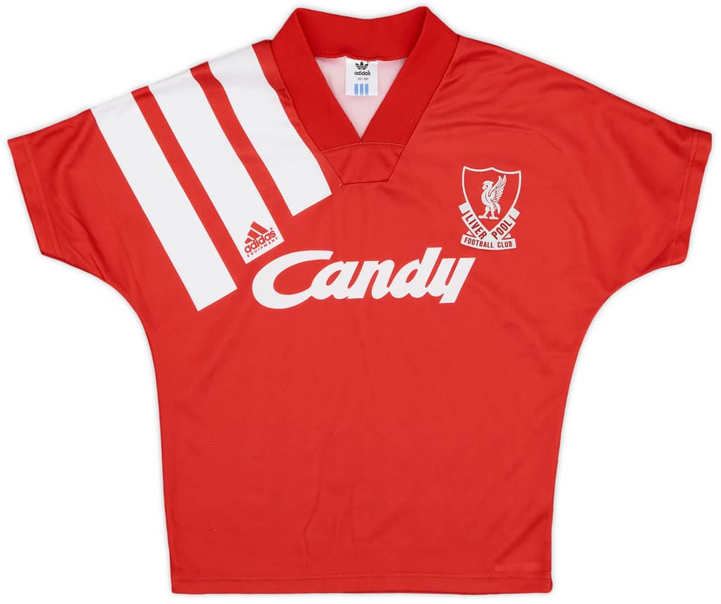 1991-92 Liverpool Home Shirt - 8/10 - (5-6 Years)