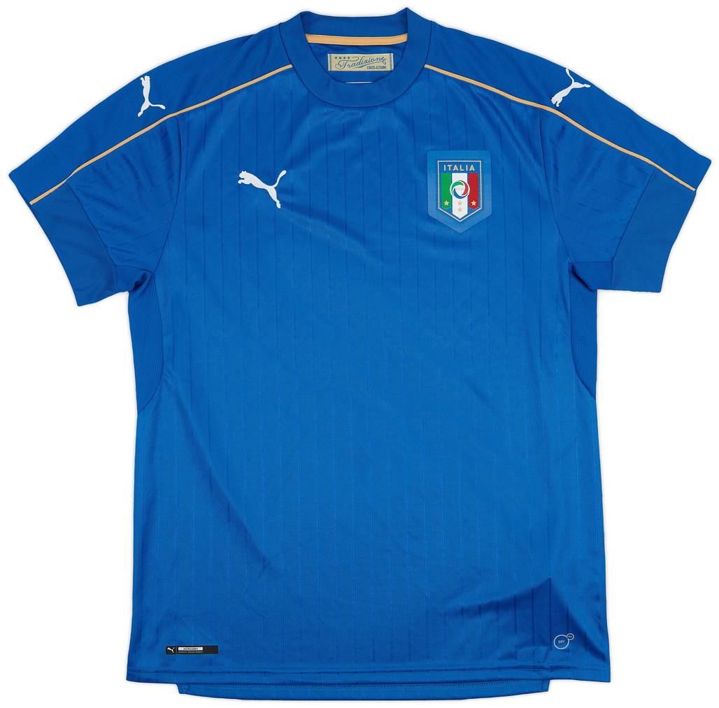 2016-17 Italy Home Shirt - 9/10 - (L)