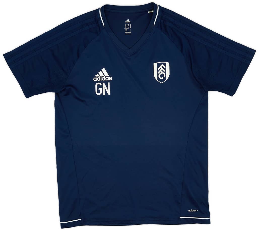 2017-18 Fulham Staff Issue adidas Training Shirt 'GN' - 8/10 - (M)